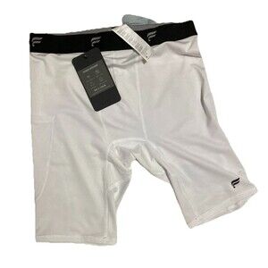 Fabletics Mens new Sz S Base Layer Shorts White Athletic Performance Underwear